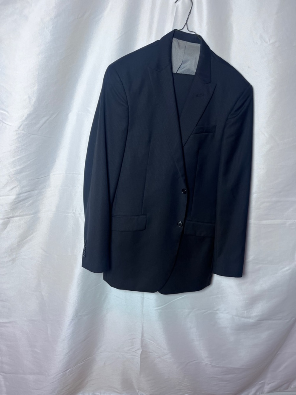Men's Black Two-Button Suit Jacket and pants